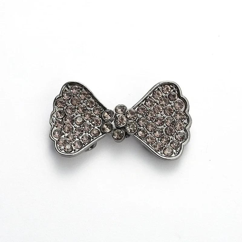 5 Pair Shiny Cheongsam Buckle Brooches Sweater Buttons Clothing Pins Crystal Cardigan Clip Cape Cloak Clasp
