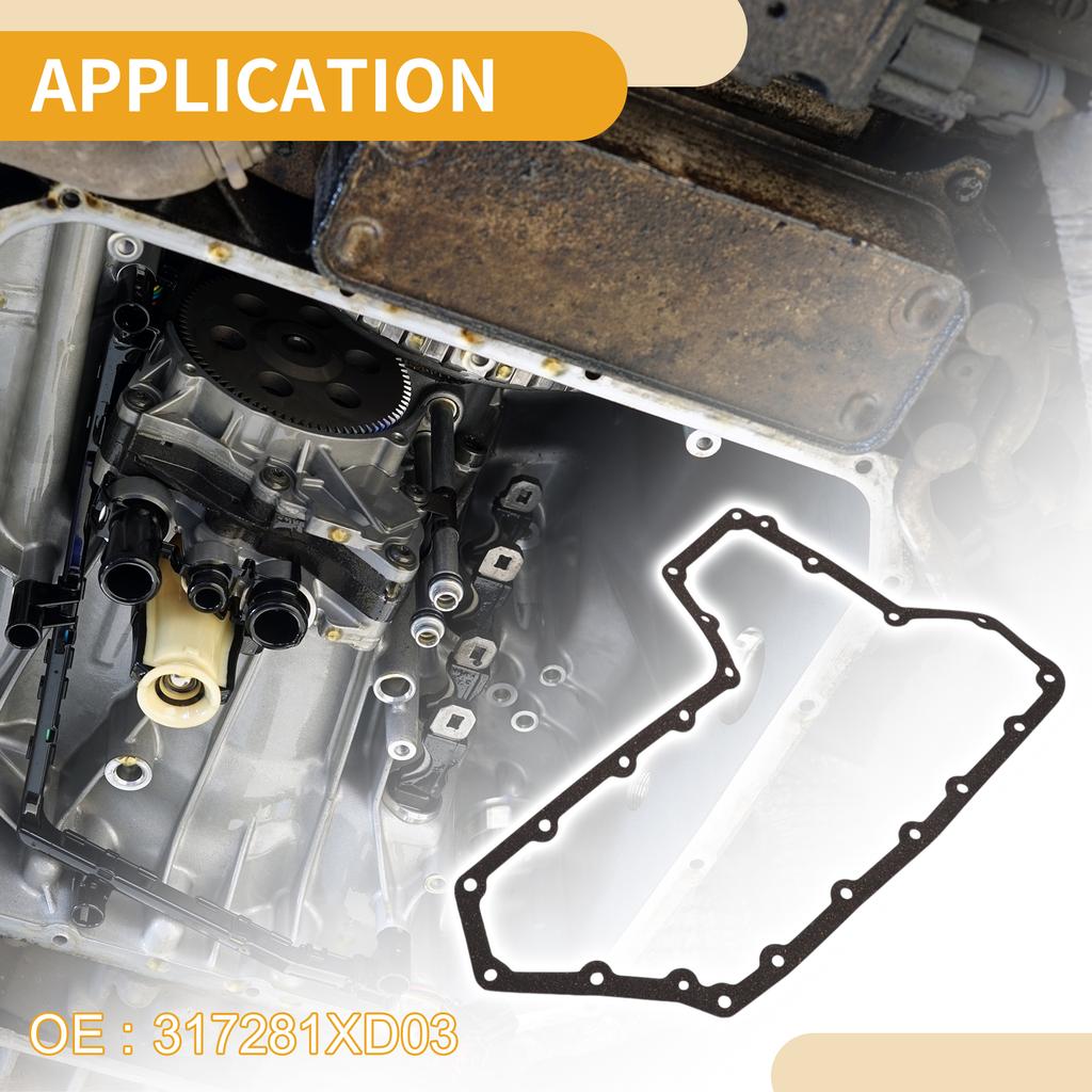 X Autohaux No.317281XD03 Car Oil Pan Gasket for Nissan Altima 2007-2013 for Nissan Maxima 2007-2015 for Nissan Quest 2011-2016