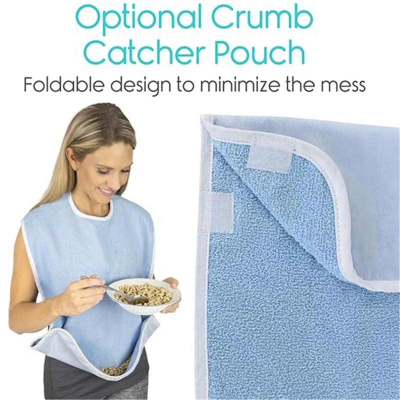 Wasserdichte Frottee-Schürze für Erwachsene, Bequeme Unisex-Kleidung, Schützer für Mama und Papa