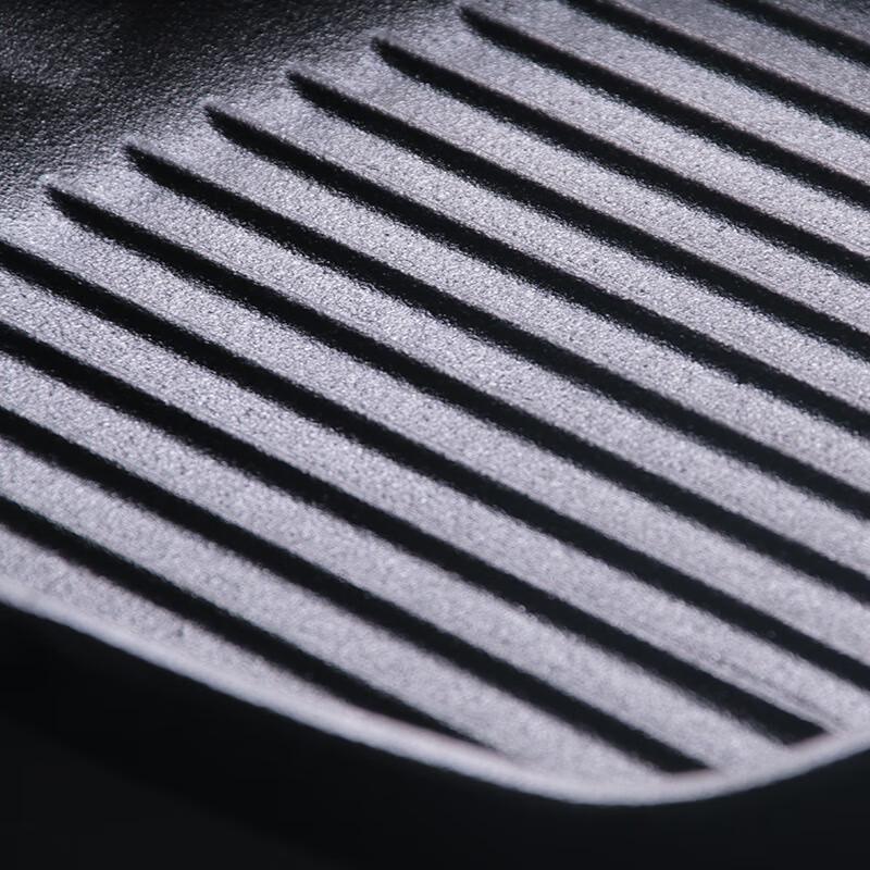 ZISIZ Cast Iron Striped Steak Frying Pan