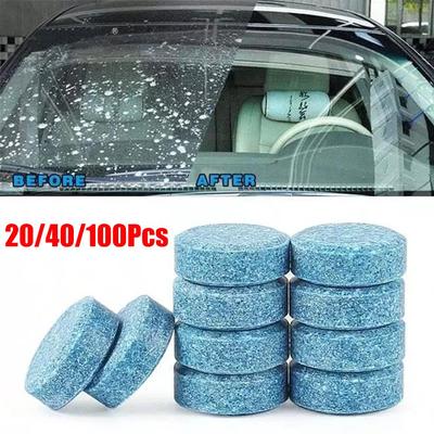 Auto Solid Cleaner Car Windscreen Cleaner Effervescent Tablet Auto Wiper Glass Solid Cleaning Concentrated Tablets Detergent NEW