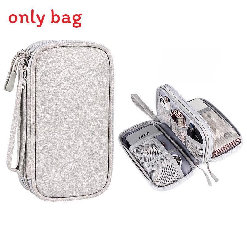 Data Bank Power Cable Storage Bag Outdoor Large Capacity Casual Handbag Fashion