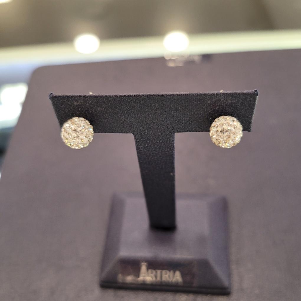 ARTRIA Clay Ball E Swallow Cubic Earrings OTOEAPS0001REF