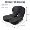 Memory Foam Seat Cushion Back Non Slip Practical Multifunctional Chair Pad Waist