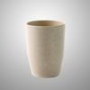 Northern Europe Beige Wheat Stem Tooth Cup Bathroom Mouthwash Mug Round Easy Clean Lightweight Stackable Eco Friendly Rinsing
