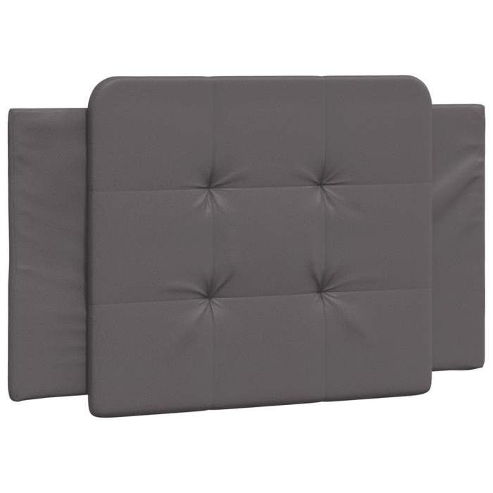 VidaXL Headboard Cushion, Padded Headboard Pillow, Indoor Bedroom Bed Accessory, Grey 90 374839