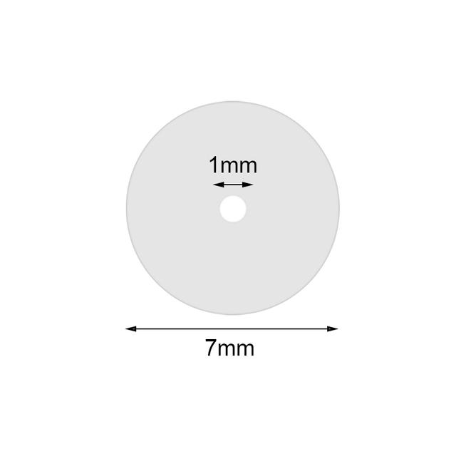 AOEDEJ 6-200P Silicone Piercing Healing Discs Anti Invagination Flexible Anti Hyperplasia for Earring Back No Pull Piercing Disc