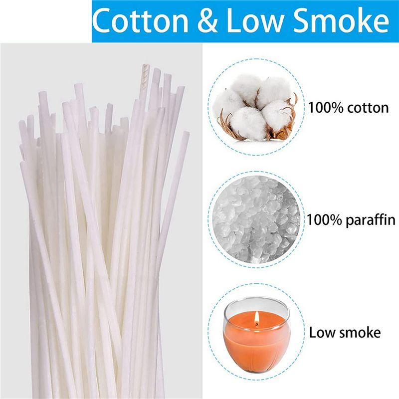 A60zcandle Wicks (Pack Of 200), 15 Cm Wicks For Candles , Odourless Candle Wicks For Candles For Candle Making Candle Diymay