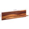 VidaXL Étagères murales 2 pcs 112x20x26 cm bois massif d'acacia 356248