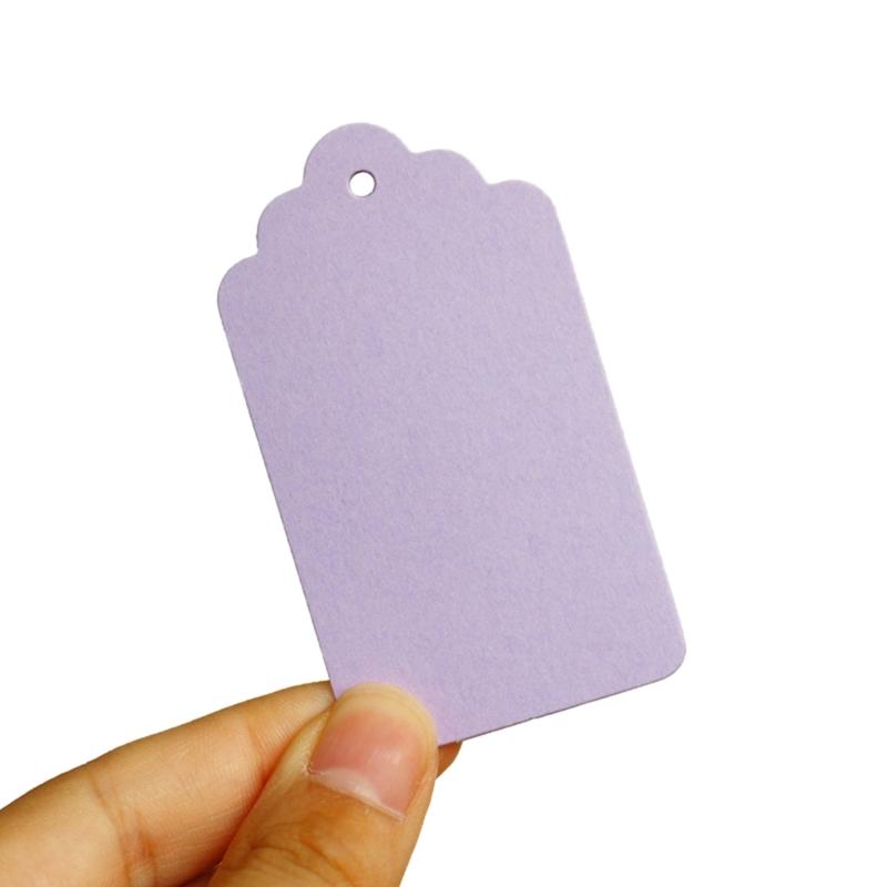 50 Pcs Colorful Gift Tages Paper Hanging Tages with Hole Rectangle Hanging Tages for DIY Christmas Wedding Party Favor