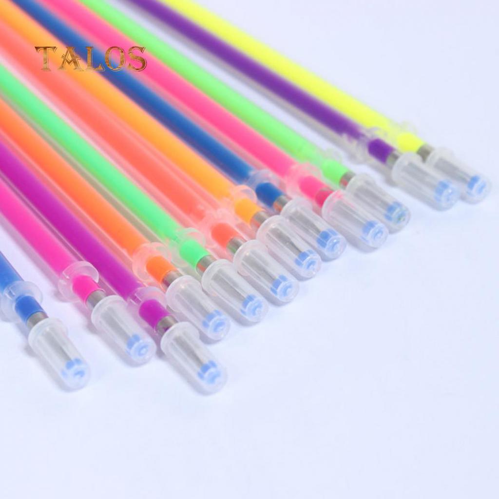 Talos 12/24/36/48 Flash Gel Pen Reumple culori Desen Papetărie de birou Craft Marker