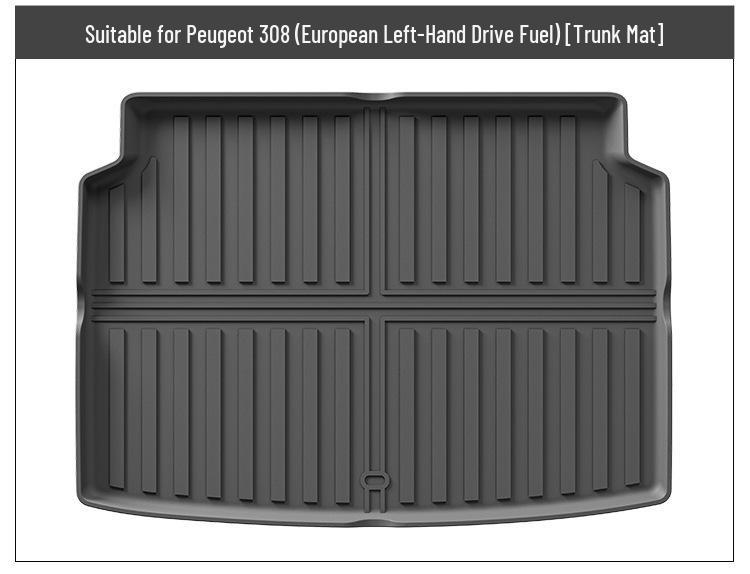 2022 Peugeot 308 European LHD TPE Waterproof Floor Mats & Trunk Mat