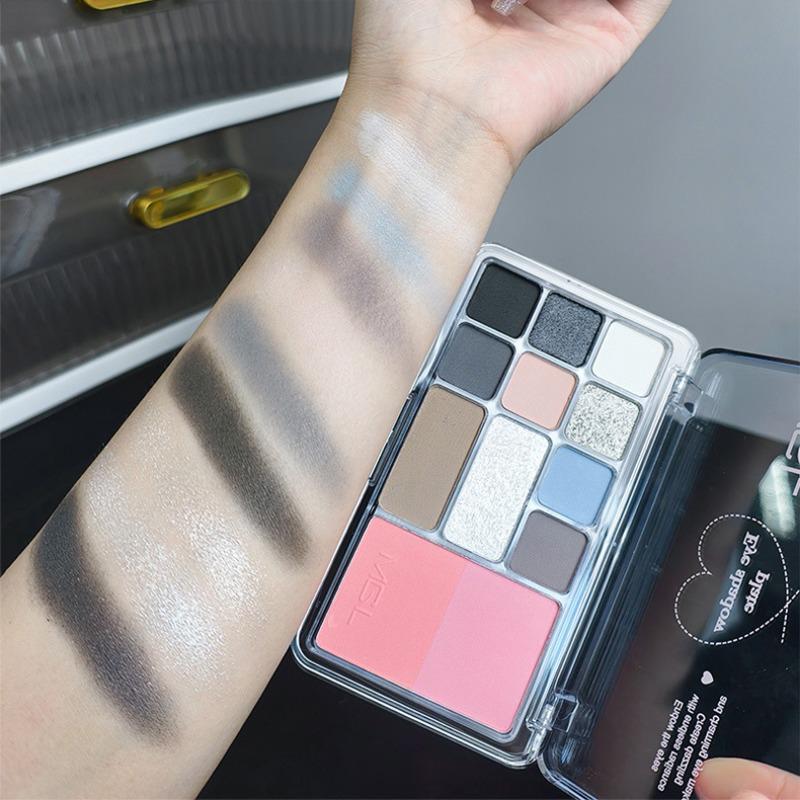 Mgl Twelve Color Low Saturation Pink Eyeshadow Palette For Daily Commute