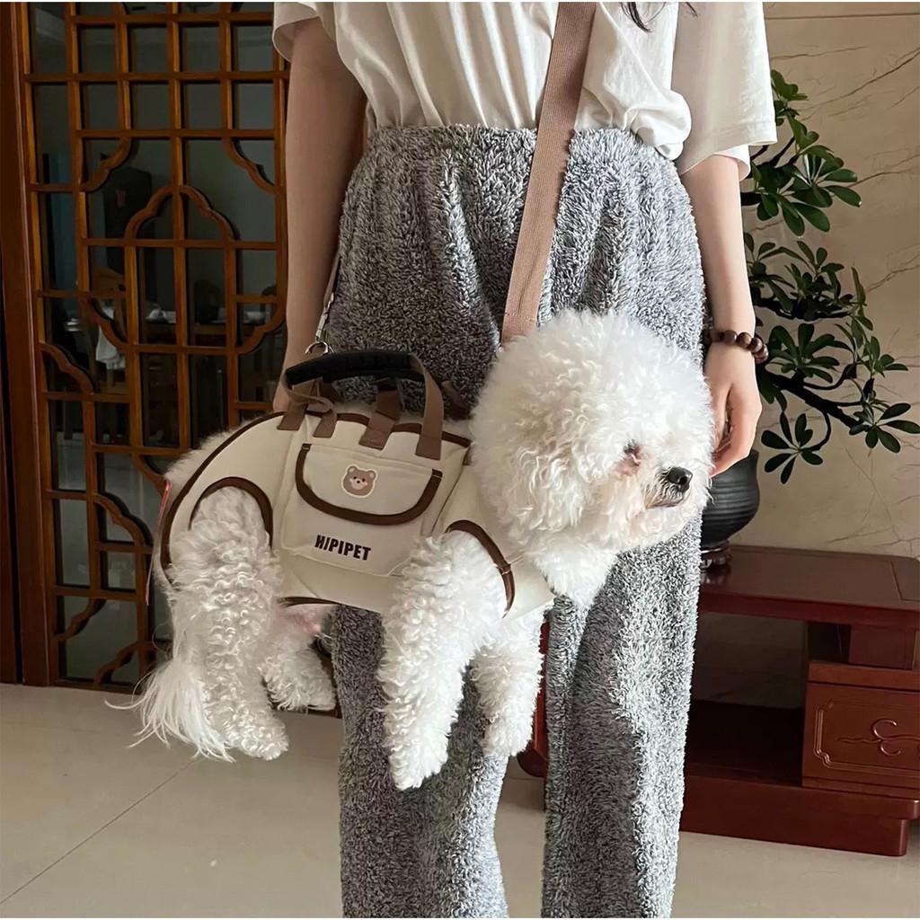 Dog Travel Backpack With Breathable Nylon Material For Small Pets Suitable For Outdoor Adventure