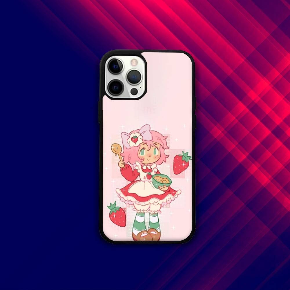 S-Strawberry Cute Shortcak Phone Case For iPhone 16e,16,15,14,13,12,11,Plus,Pro,Max,Mini Magsafe Magnetic Wireless Charging