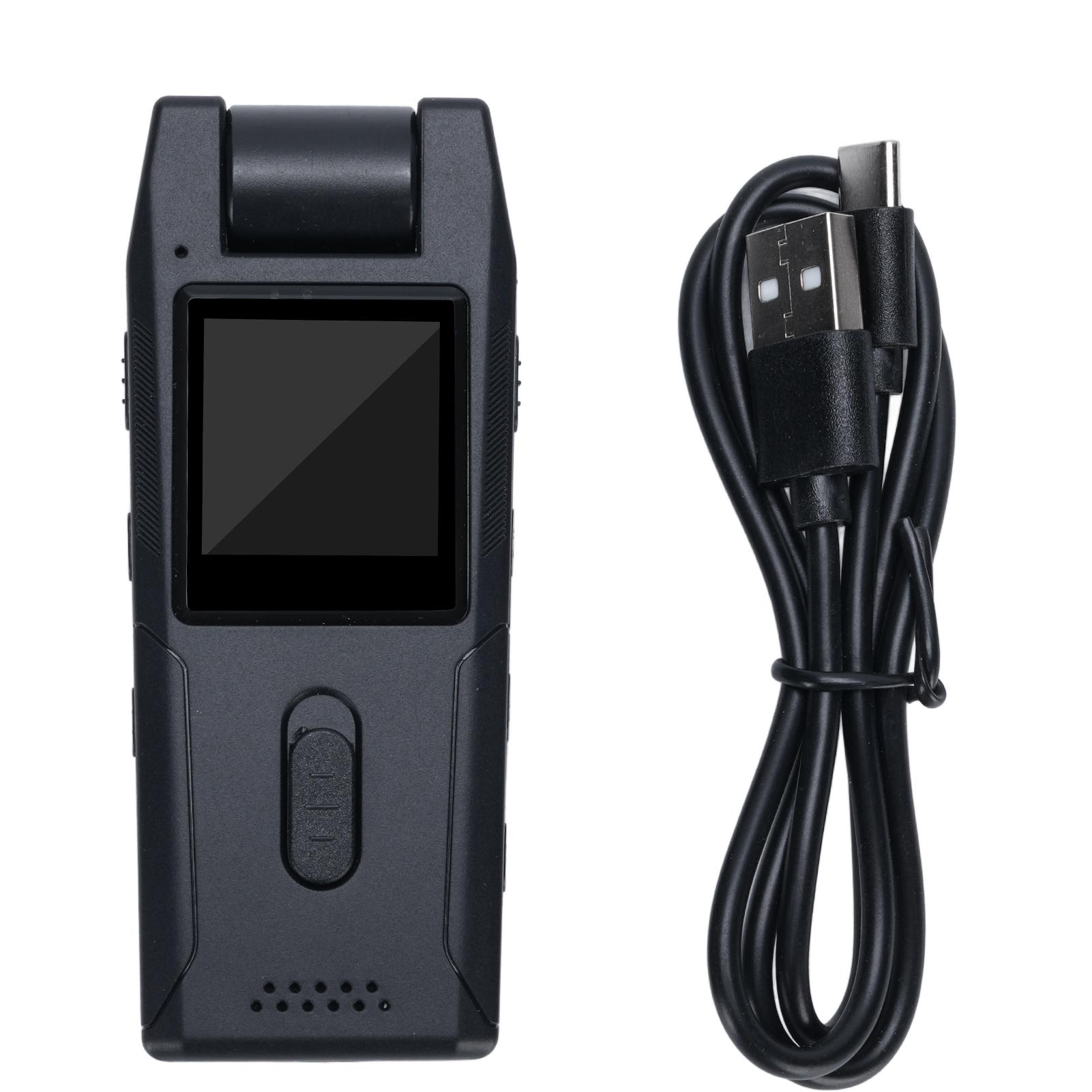 

Body Mounted Camera 1.3inch Color Screen 120 Deg Wide Angle Portable HD 1080P Wearable Thumb Camera