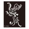 Semi Permanent Tattoo Flower Dragon Butterfly Henna Tattoo Stencil Temporary Tattoo Stickers for Face Paint Body Art