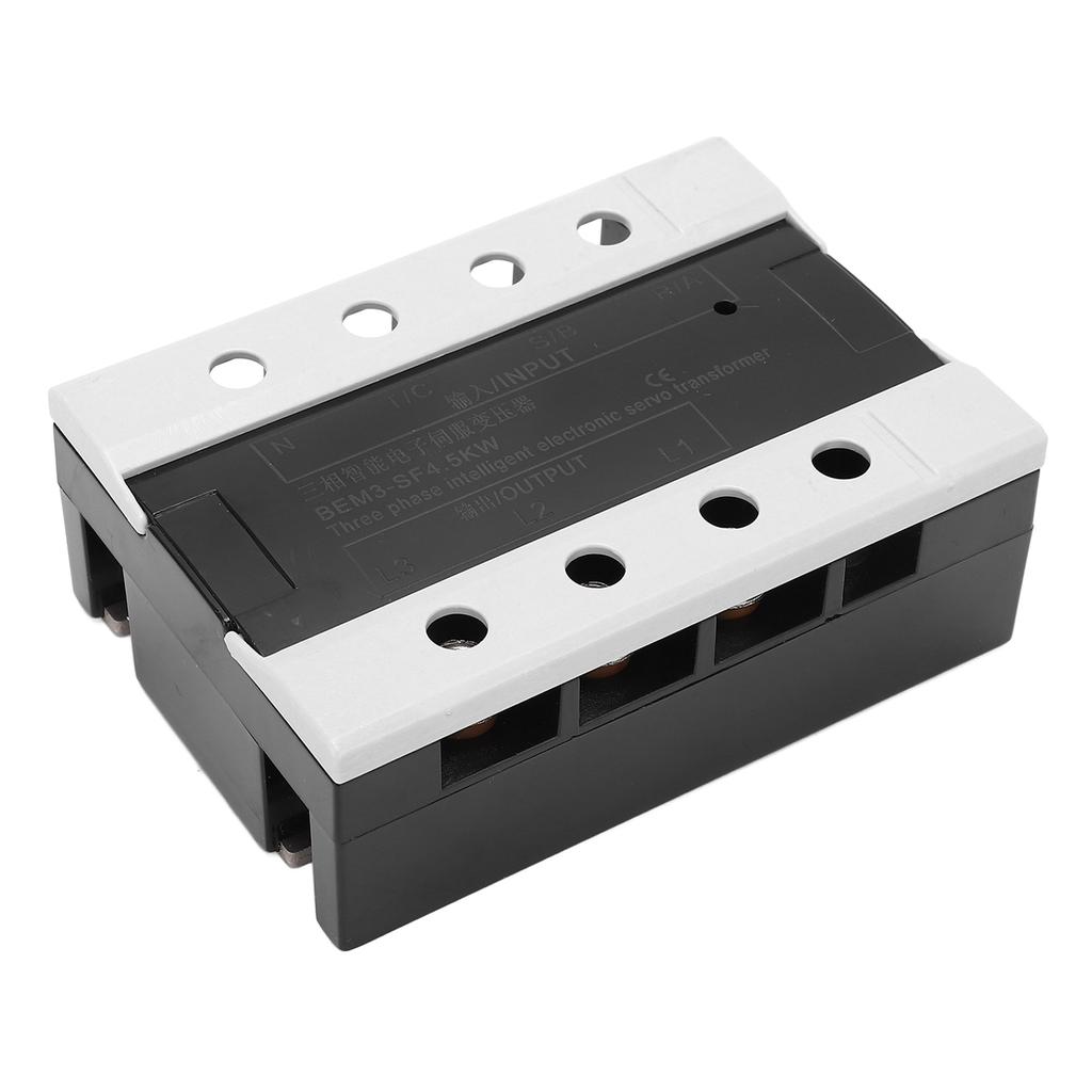 Electronic Servo Transformer 4.5KW 3 Phase Low Heat Noise Free Voltage Converter 360‑420V Input 200‑230V Output