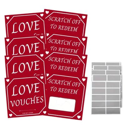10/20Pcs Couples DIY Scratch Card Romantic Date Night Ideas Scratch Game for Valentine's Day Wedding Anniversary Birthday
