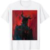 Red Demon Satan Baphomet Hell Occult Art Goth Dark Horror T-Shirt