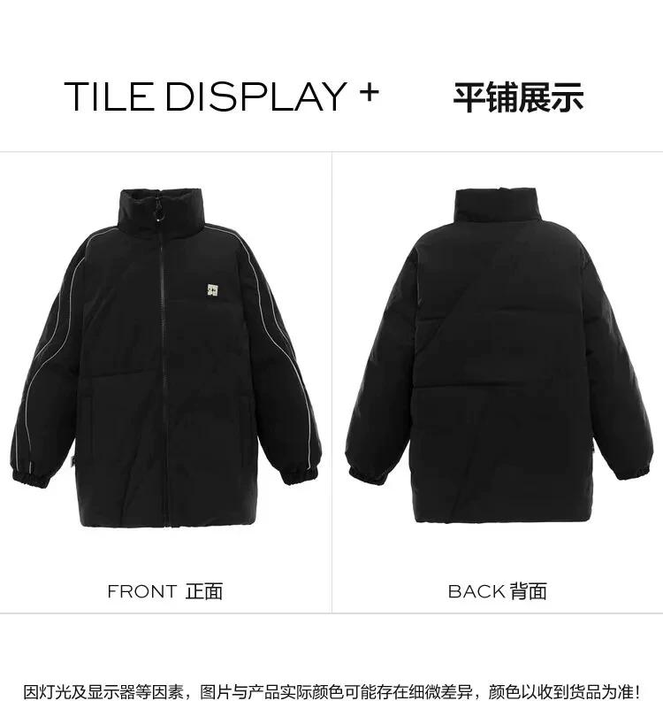 Bird home women's clothing label cutting autumn and winter new trend stand-up collar solid color inlaid down jacket women's clothing C4307/G-2
