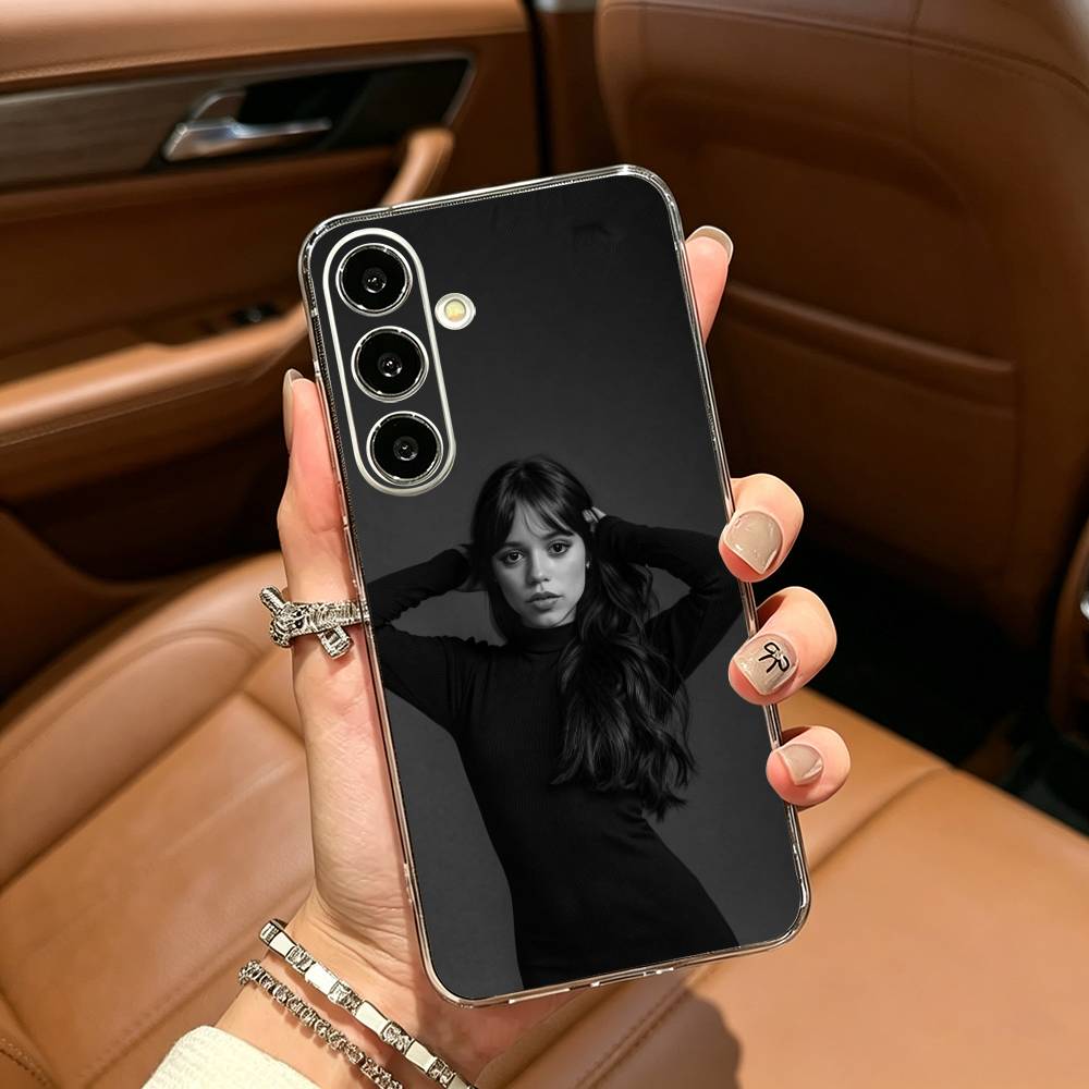 Actress J-Jenna-O- Ortega Phone Case For Samsung Galaxy A71,A70,A52,A51,A40,A30 Transparent Cover