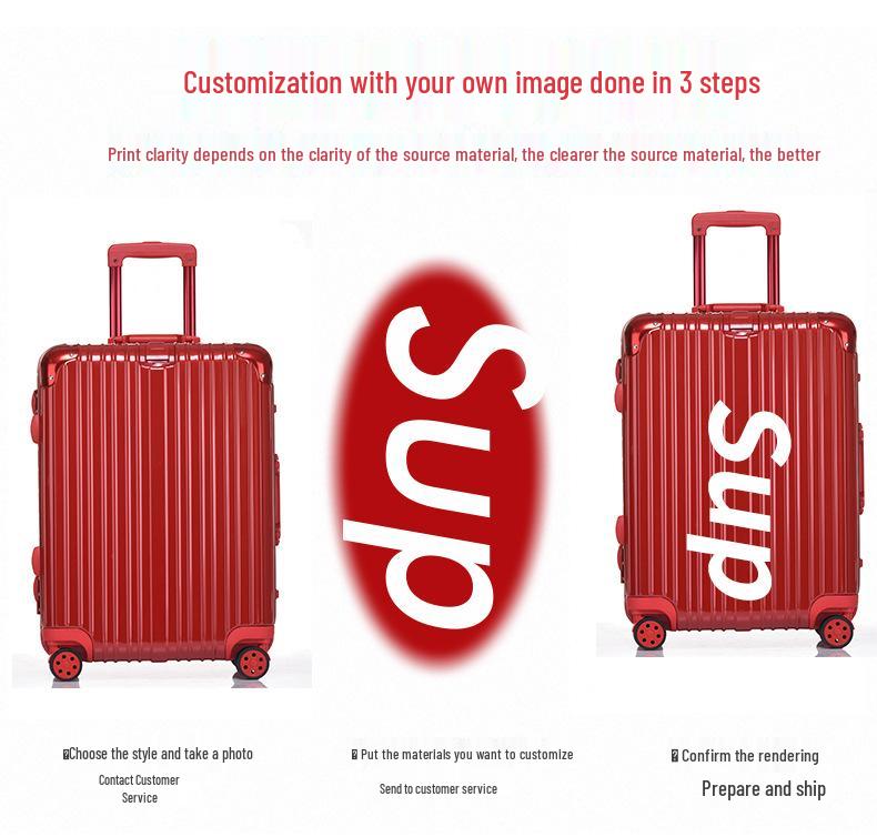 Retro Aluminum Frame Spinner Suitcase - Available in 20/24/26/29 Inches