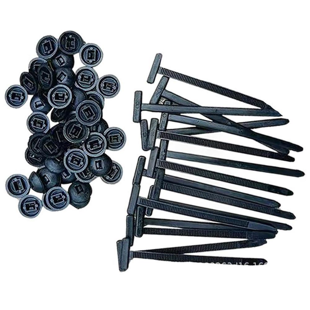 Nylon Universal Cable Tie Buckle with Pin & Button Design Plastic Cable Ties Fasteners Multipurpose for Car Daily Auto Fixing