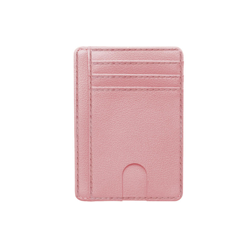 Ultra Thin Leather Credit Card Holder Fashion Multi Card Portable Business Wallet for Men Women Daily Use Pocket