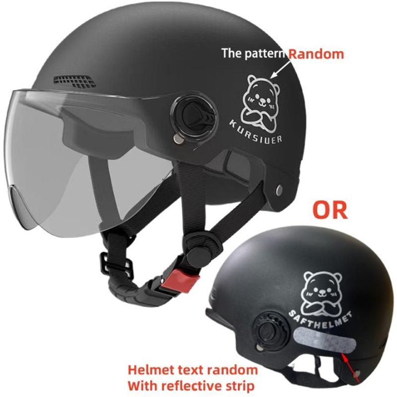 1 Piece Battery Motorcycle Summer Universal Four-Season Sun Protection Safety Helmet Half Helmet Electric Car Women'S Helmet