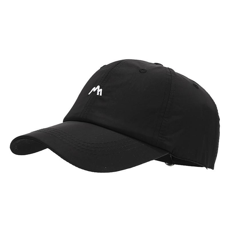 Outdoor Spring Baseball Cap With Embroidered Mountain Peak For Hiking And Sun Protection