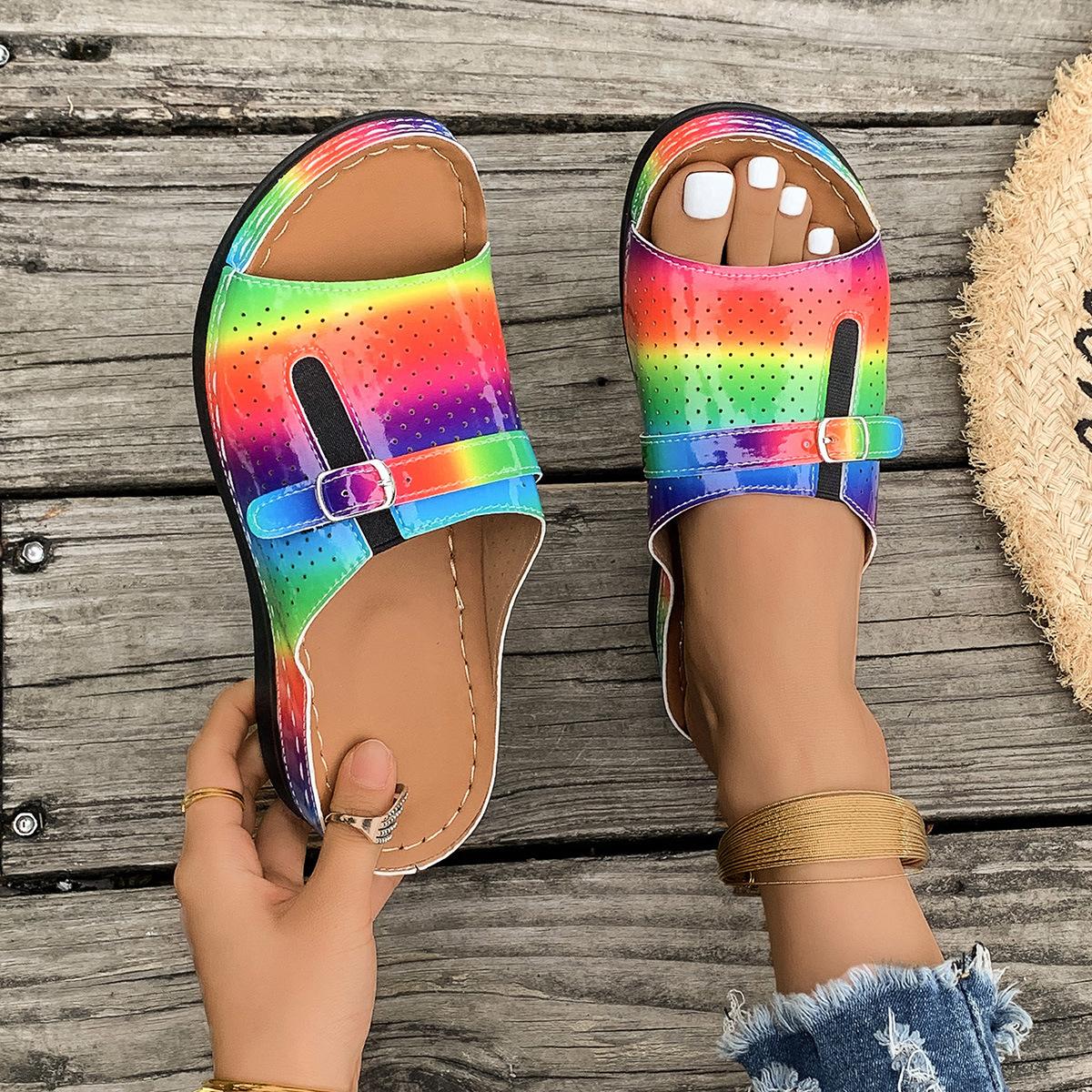 

Heels Women s Sandals Peep Toe Shoes For Summer Women Sandals Wedge Heel Sandalias De Mujer Heeled Summer Sandals Woman Slippers 43 різнокольоровий
