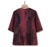Plus Size Summer Slimming Two-Piece Set for Middle-Aged and Elderly Women