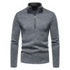 Men's Half Zipper Sweaters Pullover Man Sweatshir Spring Solid Color Turtleneck Swewatshirts