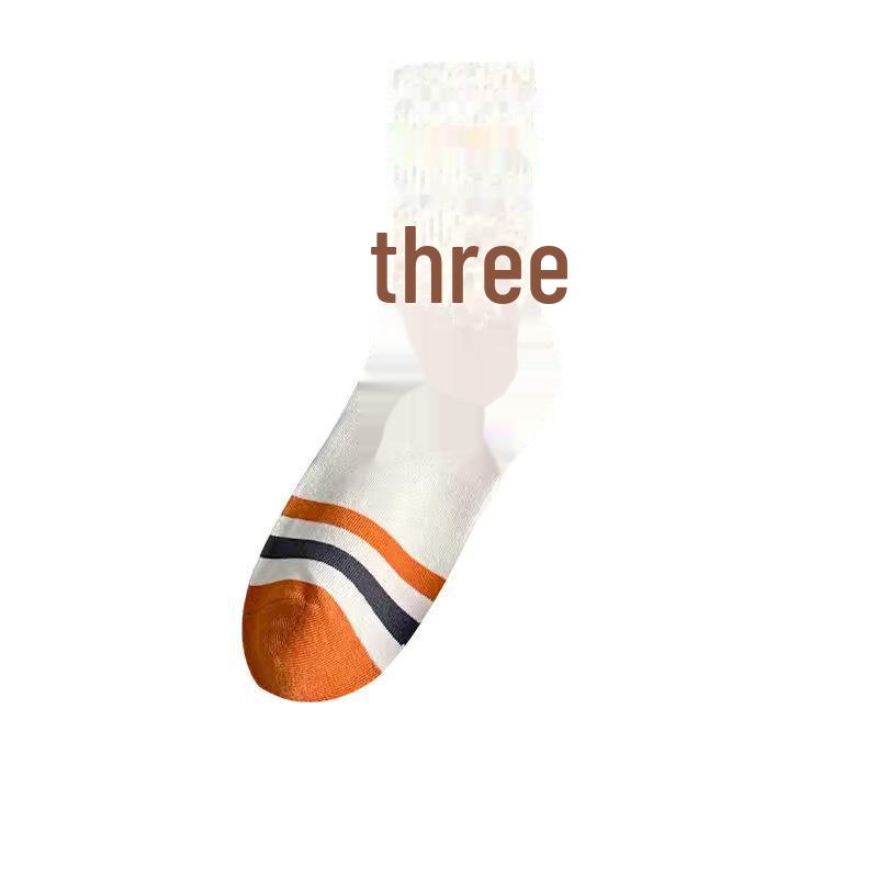 

Полосатые спортивные носки унисекс — длинные, для осени/зимы, средней/высокой посадки, идеально подходят для баскетбола One size