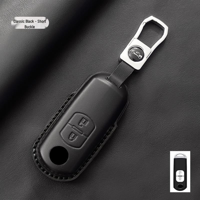 Genuine Leather Key Cover for Mazda CX-4, CX-5, CX-7, Atenza 6, and Angkesaila 3
