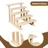 Wood Display Riser Cupcake Stand Decorative Figure Perfume Organizer for Figures
