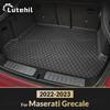 Lutehil Lether Car Trunk Mat For Maserati Grecale    Car Accessories Auto Interior Decoration
