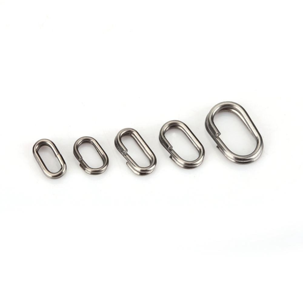 Stainless Steel Fishing Swivel Rings Multiple Sizes Lure Connecting Ring  Fishing Accessories