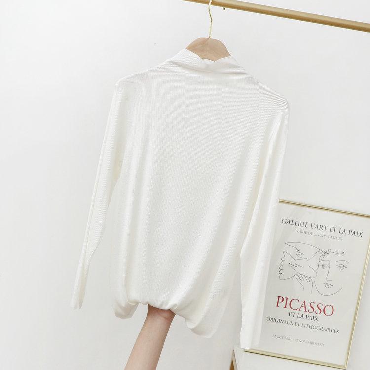 

Женская футболка из модала с полувысоким воротником и длинными рукавами Shimmering Star M