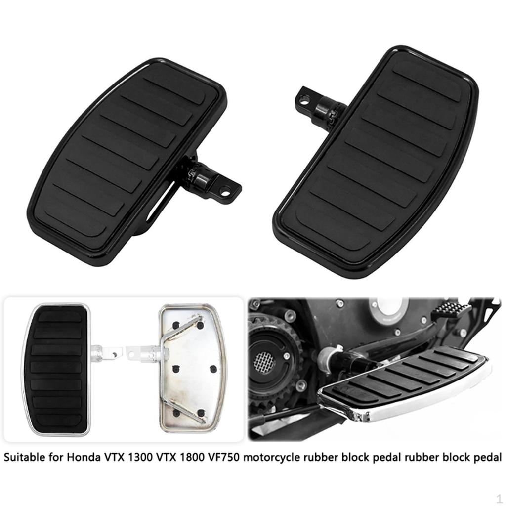2 Pieces Motorcycle Footboard Footpeg Foot Peg Blocks Easily Install Part AntiSlip Pedal for