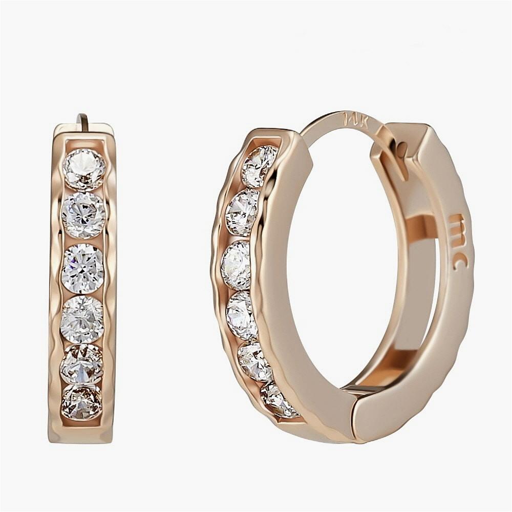 Monograph Scarlet Earrings Mger044S 14K Gold Plated