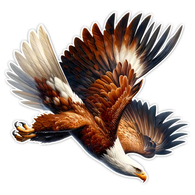 The Flying Eagle Spreading its Wings Soaring Car Sticker Waterproof Vinyl Decal Self-adhesive Decal For Car Accessories SH603