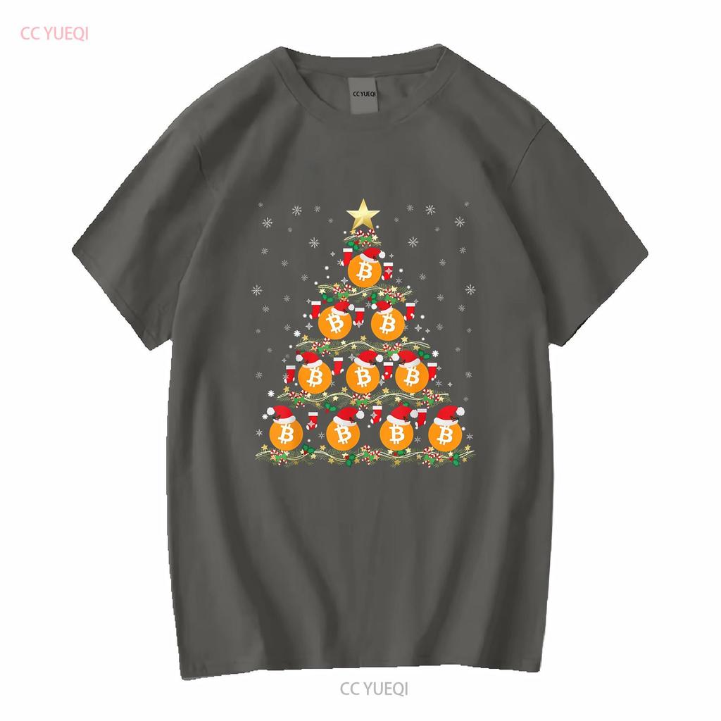 BEST Dark Retro Bitcoin Christmas Tree Crypto LOver S 5XL T Shirt vintage Washed Stylish Casual graphic Soft designer clothes