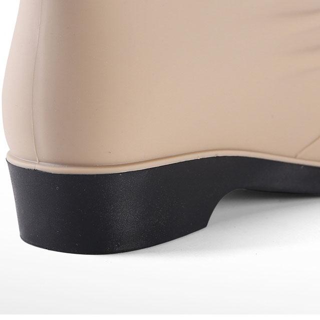 Dámské Four Seasons Boty do deště Velké velikosti Boty do deště na nízkém silném podpatku Dámské Jednobarevné Voděodolné Jednolůžkové Boty do vody