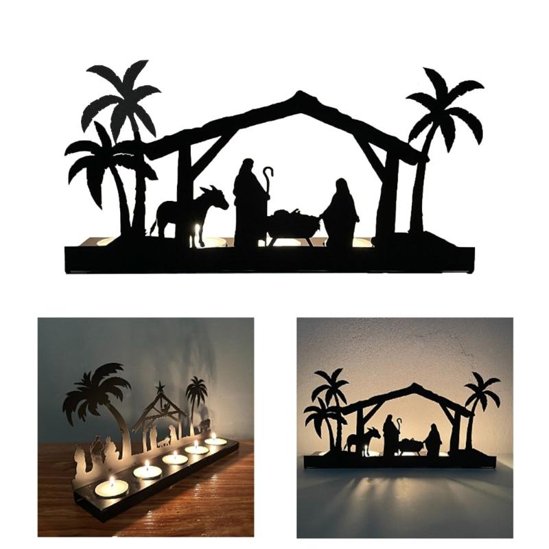 Holder Nordic Iron Art Hollow Out Candlestick Table Decoracion Dinner