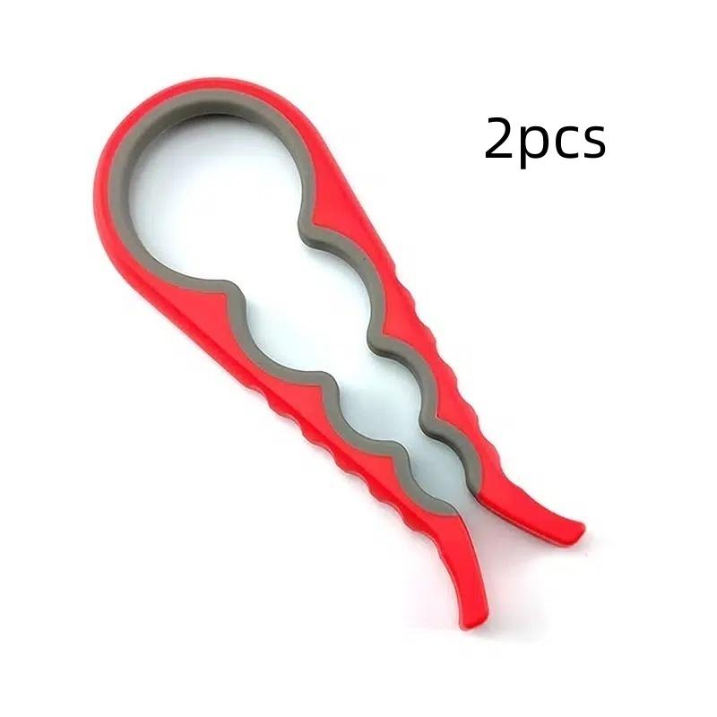2Pcs/Multi-Functional Household Kitchen Creative Lid Opener, Non-Slip Can Opener, Bottle Opener, Beer Can Opener