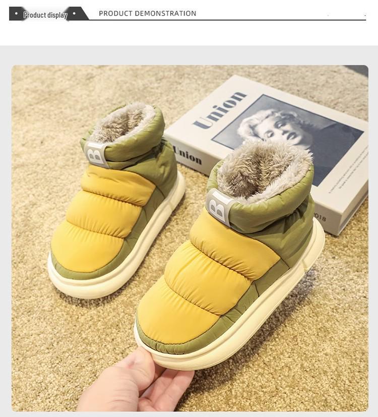 Pánské nepromokavé protiskluzové zimní sněhule s plyšovou podšívkou