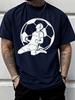 Unisex Summer Cotton Tee Football Soccer Player Celebration Silhouette Graphic Sports Fan Casual Short Sleeve Daily Fashion Top