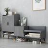 Modern Light Luxury Shoe Rack Integrated Household Large-capacity Shoe Cabinet Shoes Stool Storage Locker